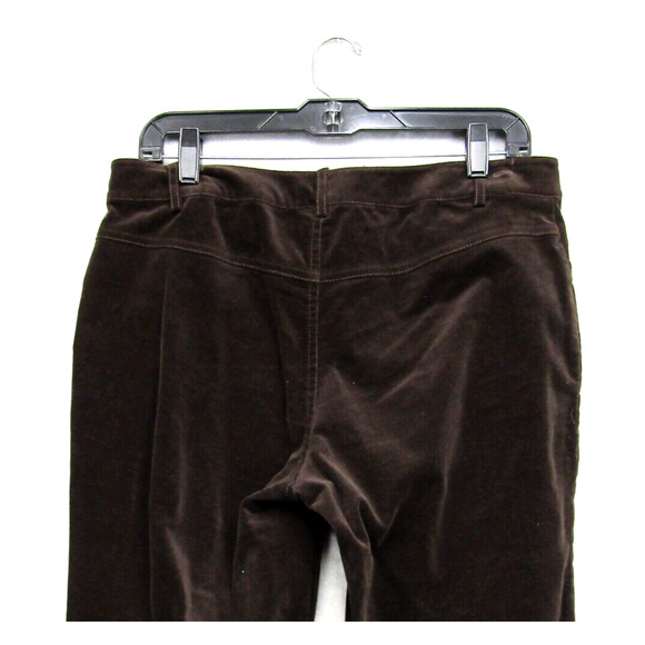 Cabi Pants Size 8 Women's Brown Velvet Velour Trouser Bootcut - Picture 6 of 10